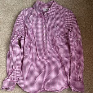 Classic Purple Checkered Button-Down Shirt